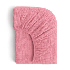 ROMY RO Muslin crib sheet—soft fabric for gentle baby skin and breathable sleep.