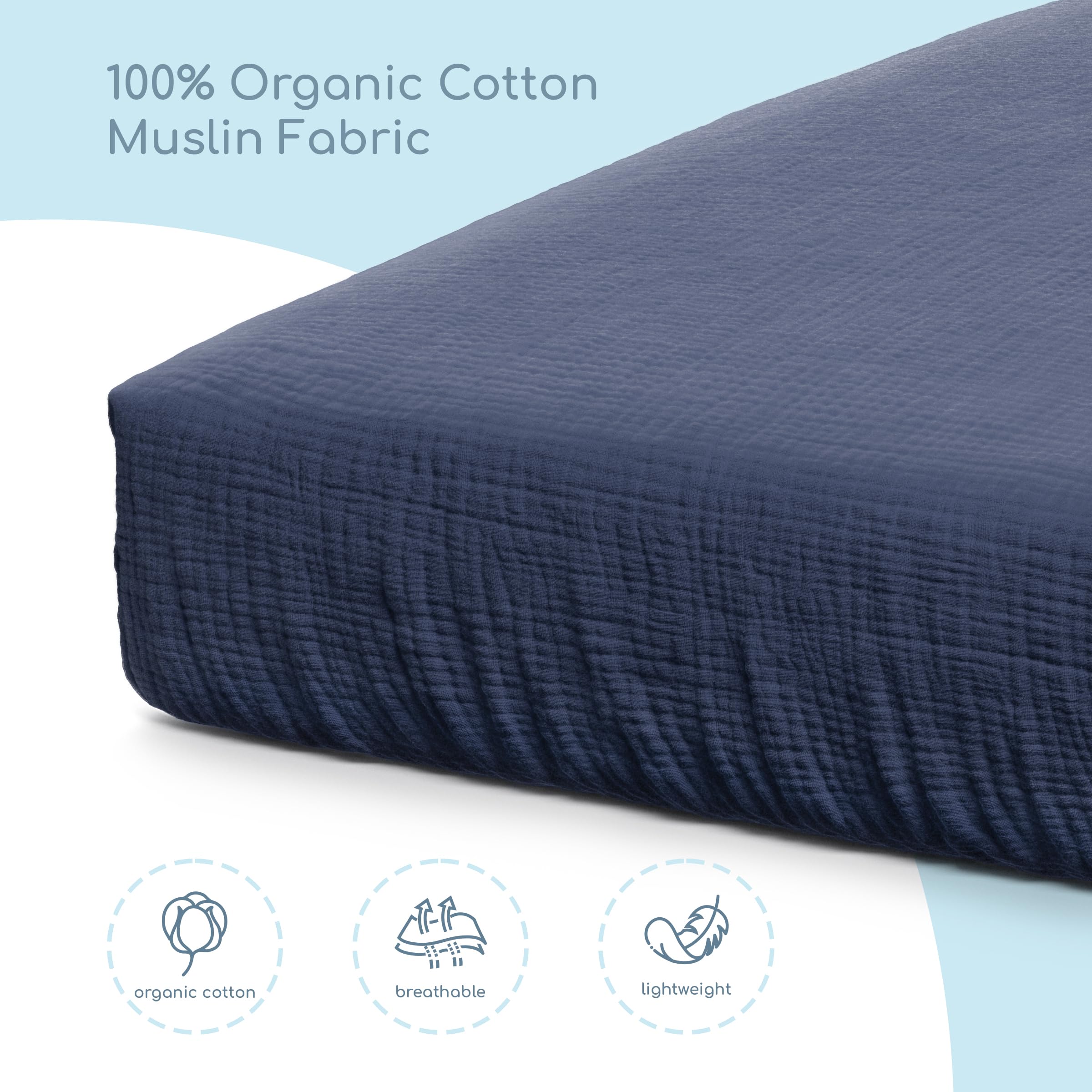 ROMY RO muslin sheets easy care wash test demonstrates colorfast performance
