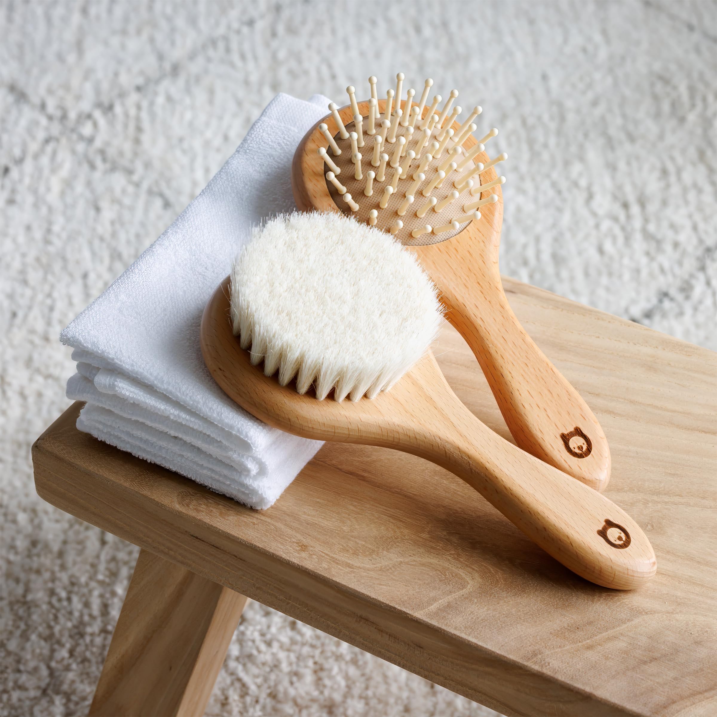 ROMY RO natural materials highlighting bamboo and goat hair brushes