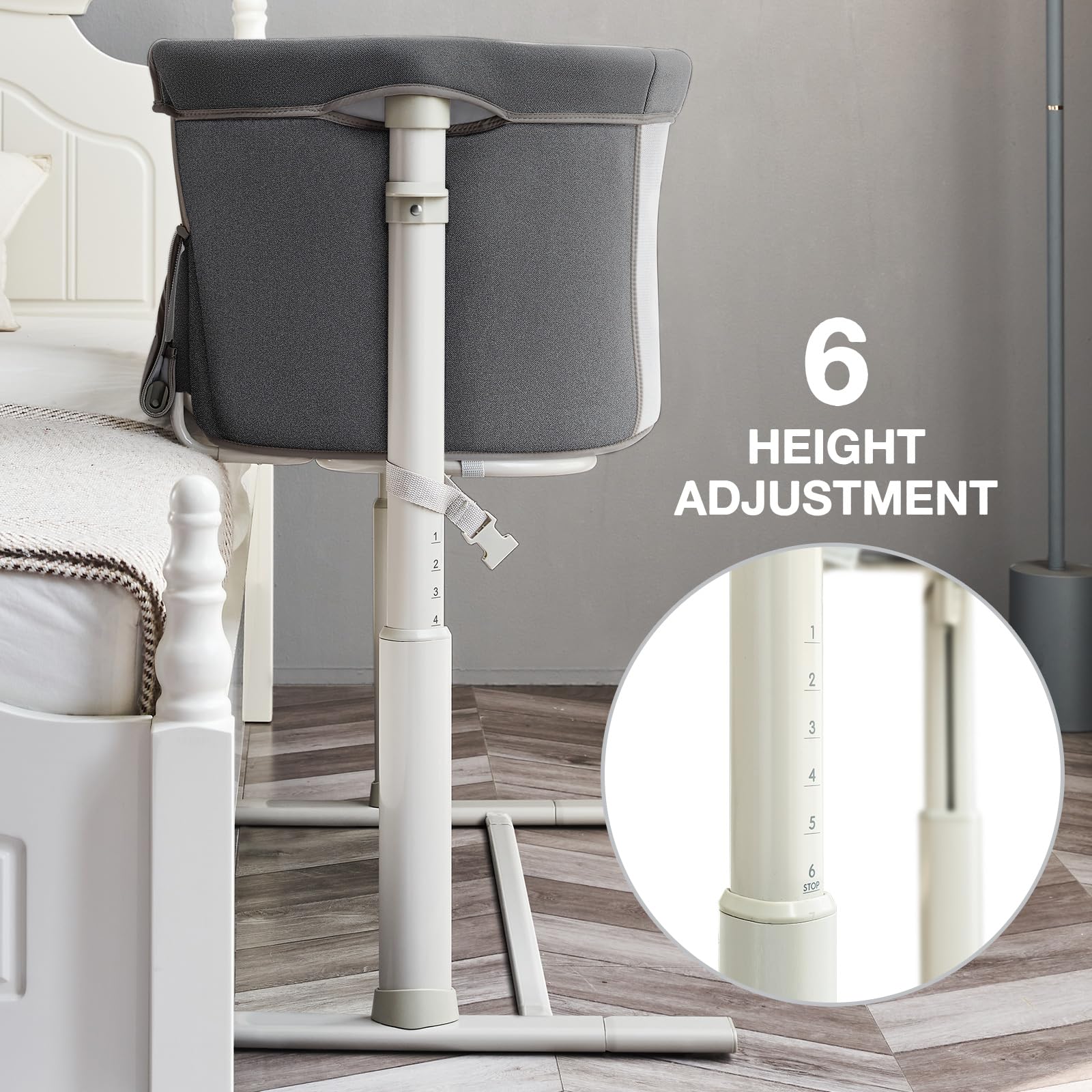 RONBEI bedside sleeper easy to assemble and store when not in use