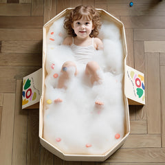 RONBEI foldable bathtub grows with baby offering long-lasting use from newborn to toddler.