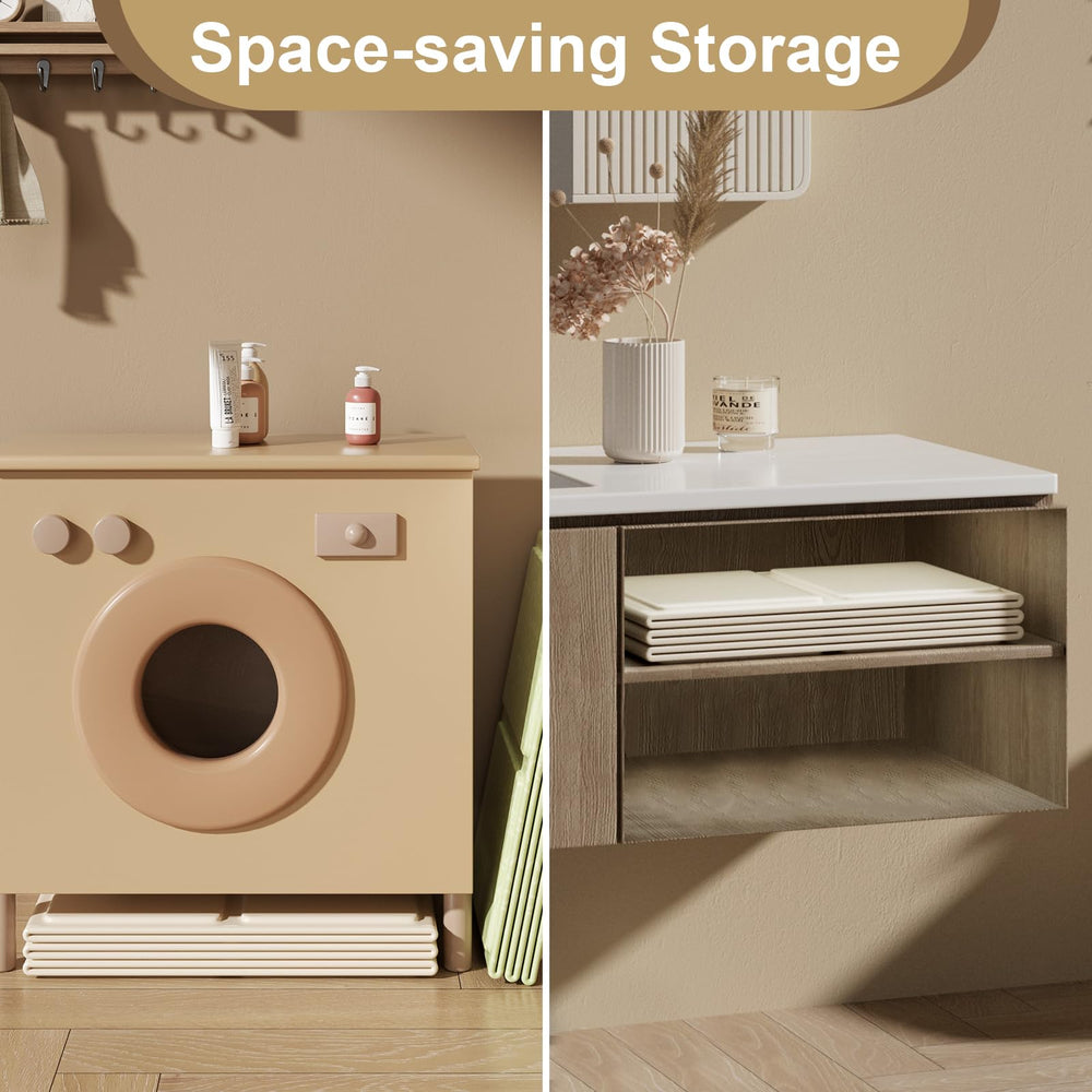 RONBEI travel-friendly bathtub folds flat for travel and small bathrooms.