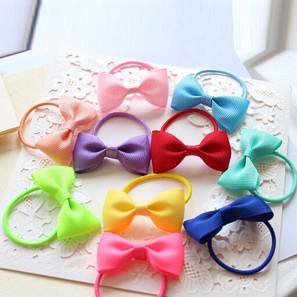 Ronger2000 baby hair ties closeup stitching shows durable elastic and secure grip