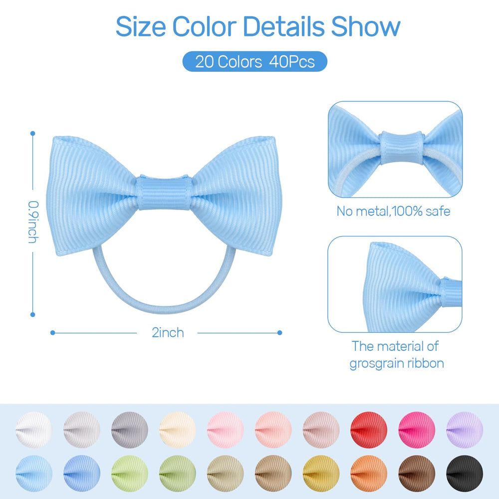 Ronger2000 baby hair ties with strong elastic for smooth, long-lasting ponytails.