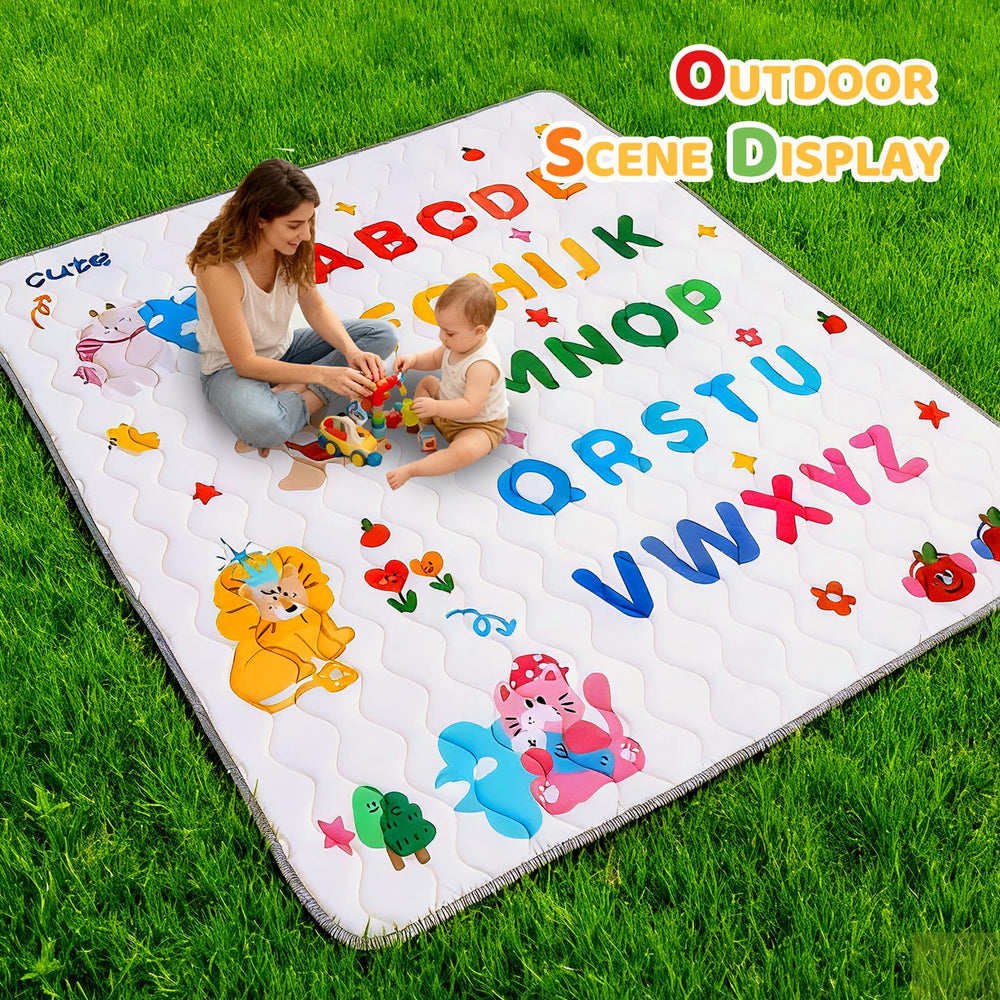 RONGFA baby play mat crawling-practice provides cushioned area to explore confidently