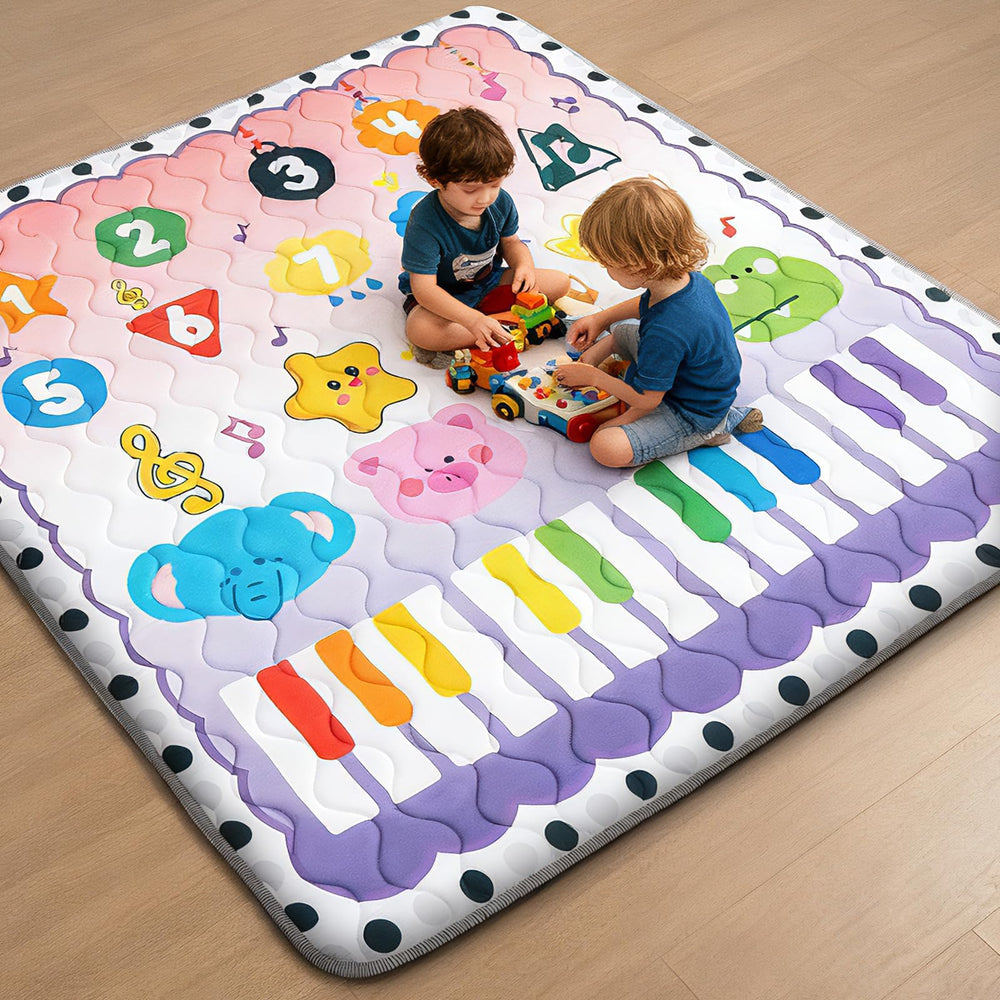 RONGFA baby play mat machine washable feature for easy cleanup after playtime