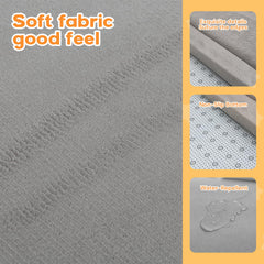 RONGFA Baby Play Mat non-slip bottom keeps mat in place.