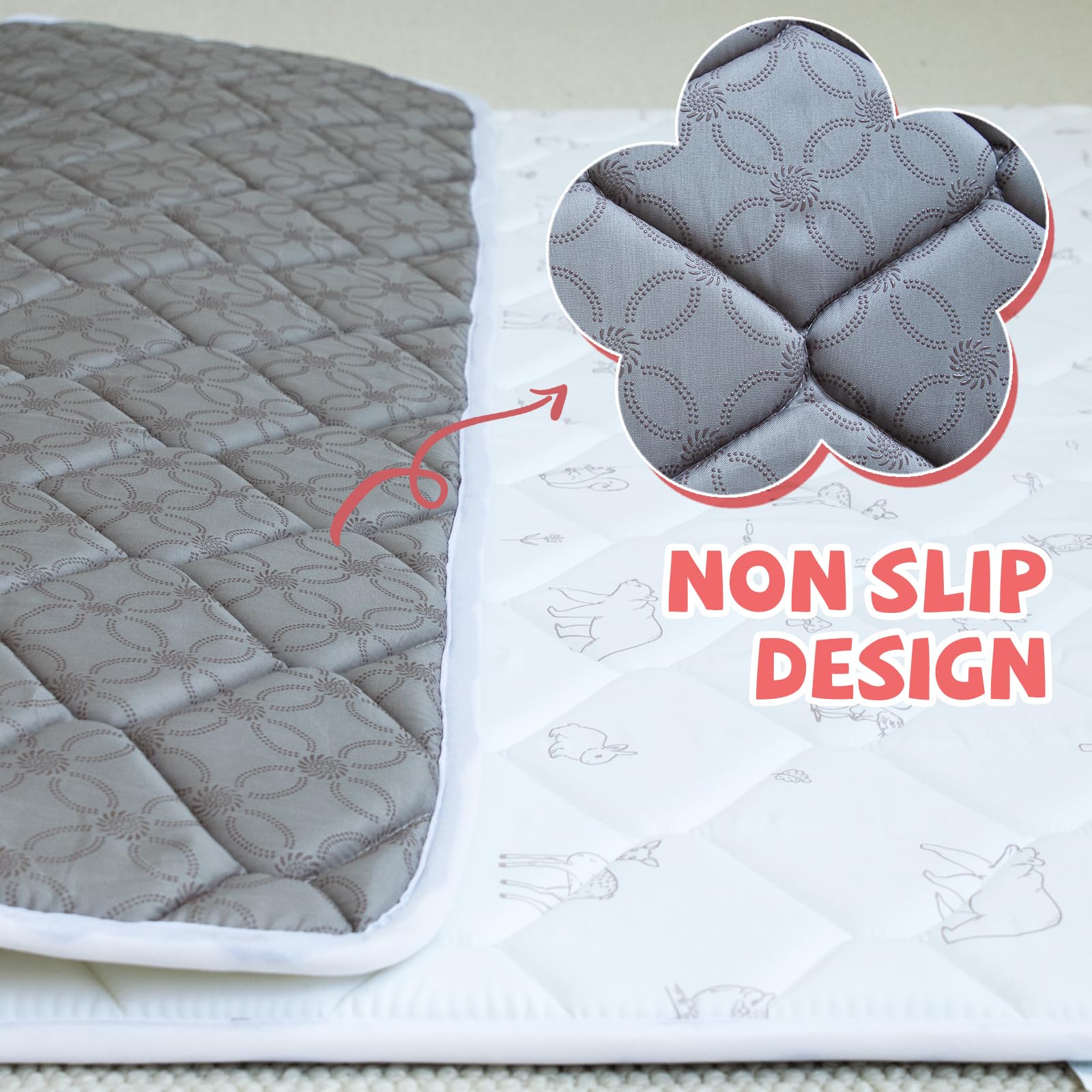 RONGFA Baby Play Mat non-slip bottom for stable play sessions