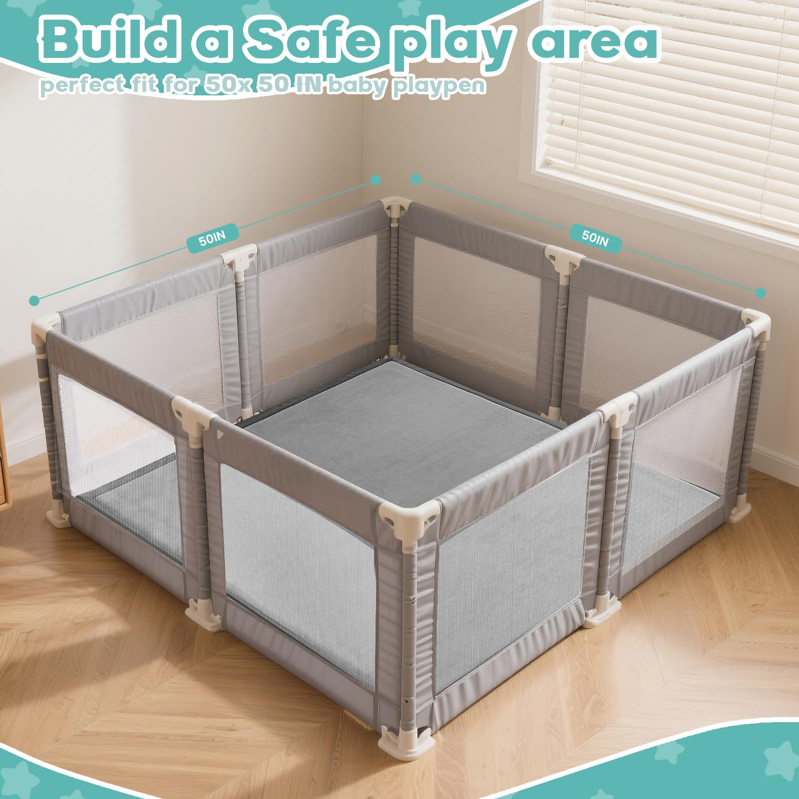 RONGFA mat silicone bottom anti-slip for stable play on any surface.