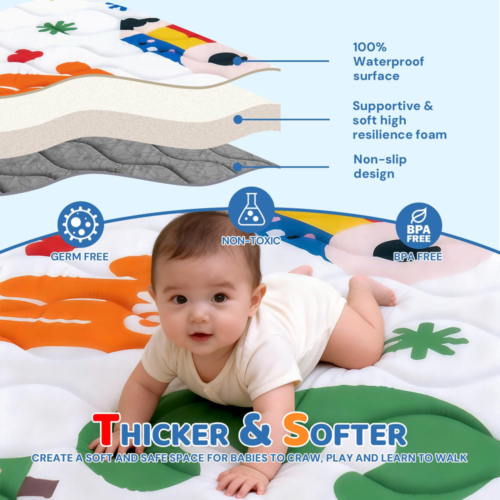 RONGFA baby play mat highlights non-toxic materials for safe exploration