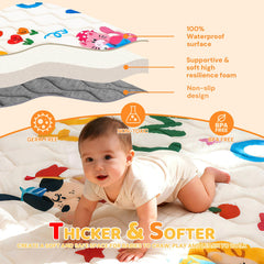 RONGFA baby play mat non-toxic materials ensure safe play.