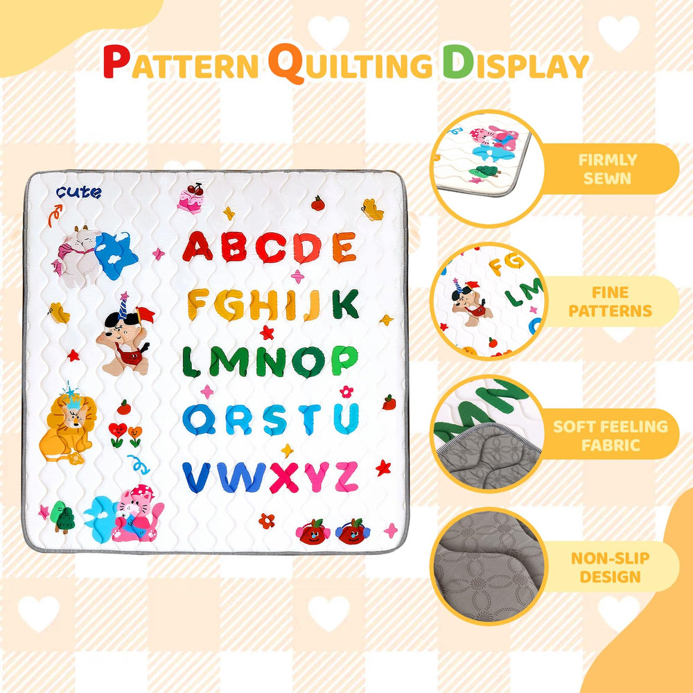 RONGFA baby play mat tummy-time-cushion supports developmental time on the mat