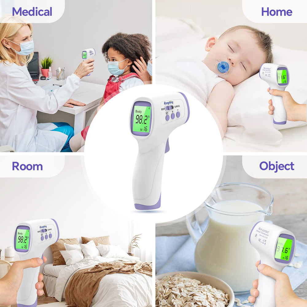 Rongfeng thermometer measures room and object temperatures beyond body readings
