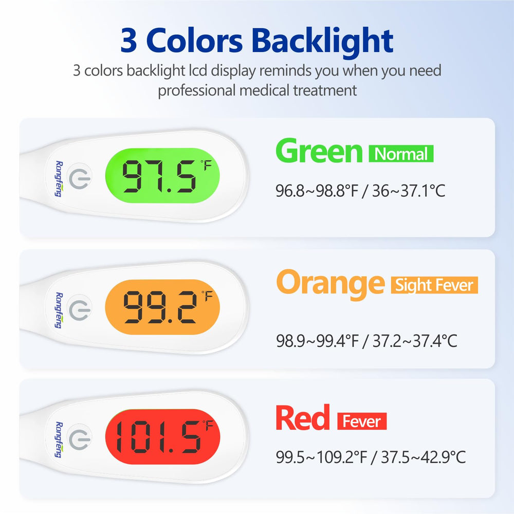 Rongfeng thermometer with oral/rectal/underarm use for all ages