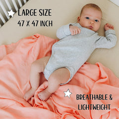 Roo and Bear swaddle with dogs design features cute illustrations for nursery charm.