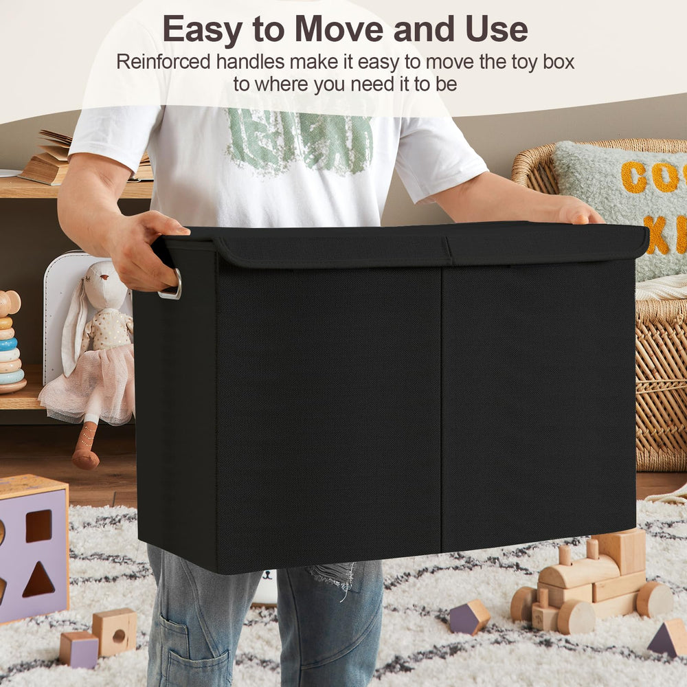 Roobyl toy chest with large capacity keeps essentials within reach.