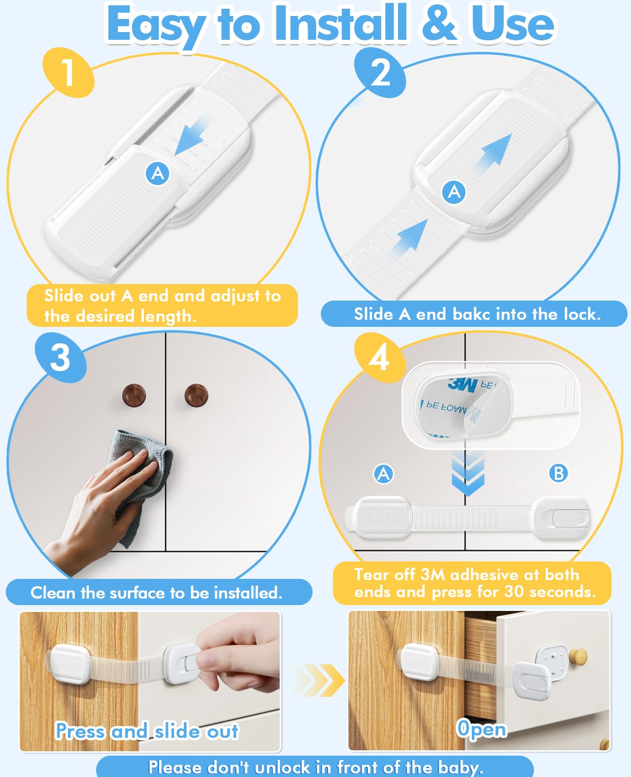 Roocickee cabinet locks support safer routines in busy homes