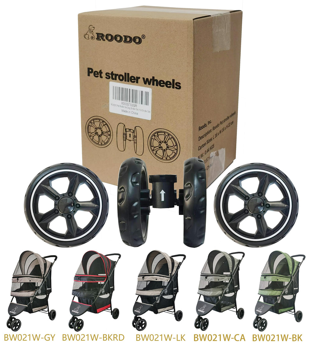 ROODO wheel set installation easy for quick upgrades without tools
