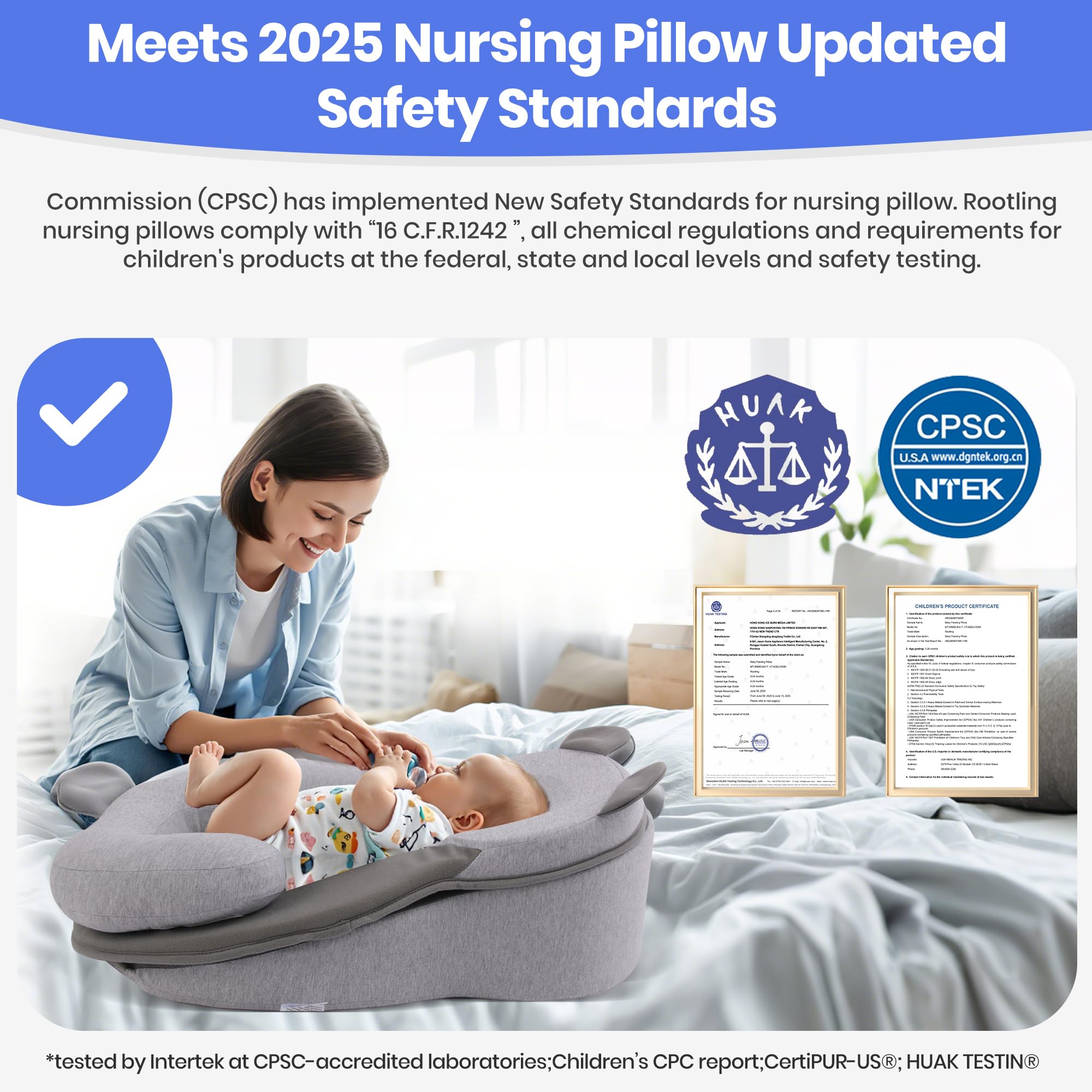 Rootling Baby Feeding Pillow detachable design demonstrates two in one versatility for nursery