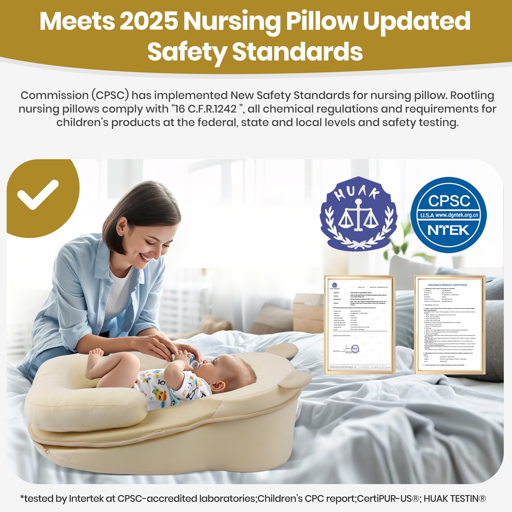 Rootling feeding pillow flat-surface mode for nursery transitions and stable tummy time.