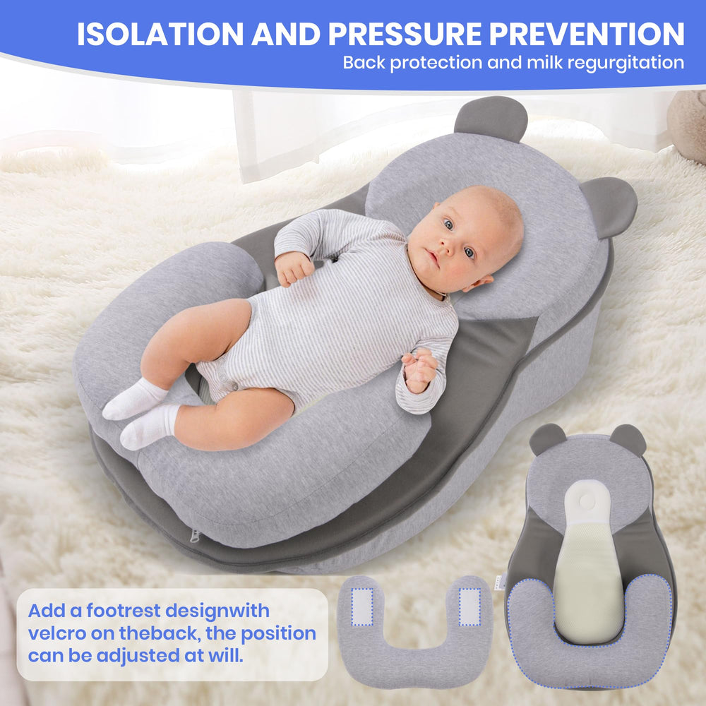 Rootling Baby Feeding Pillow memory-foam core maintains shape after use