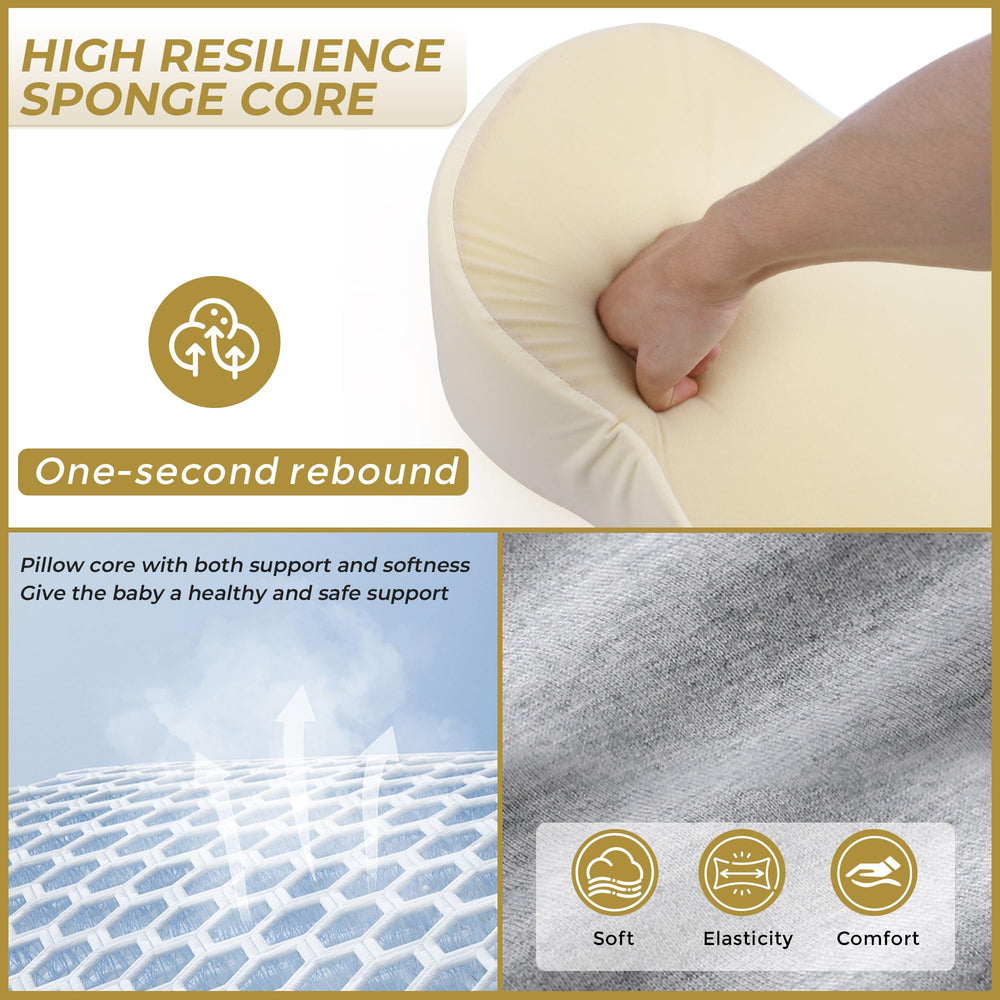 Rootling nursery gift-ready wedge pillow for new parents and baby registries.