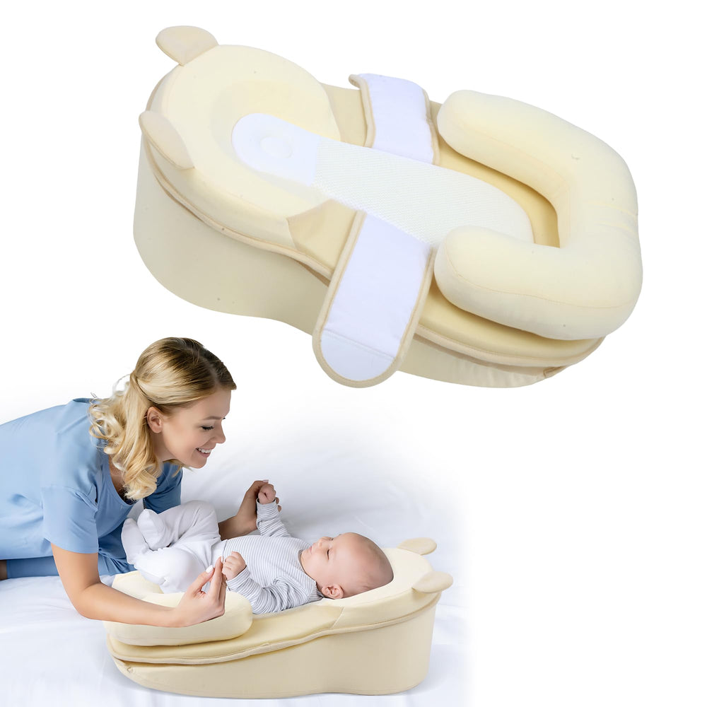 Rootling feeding pillow full setup providing comfortable feeding support for baby