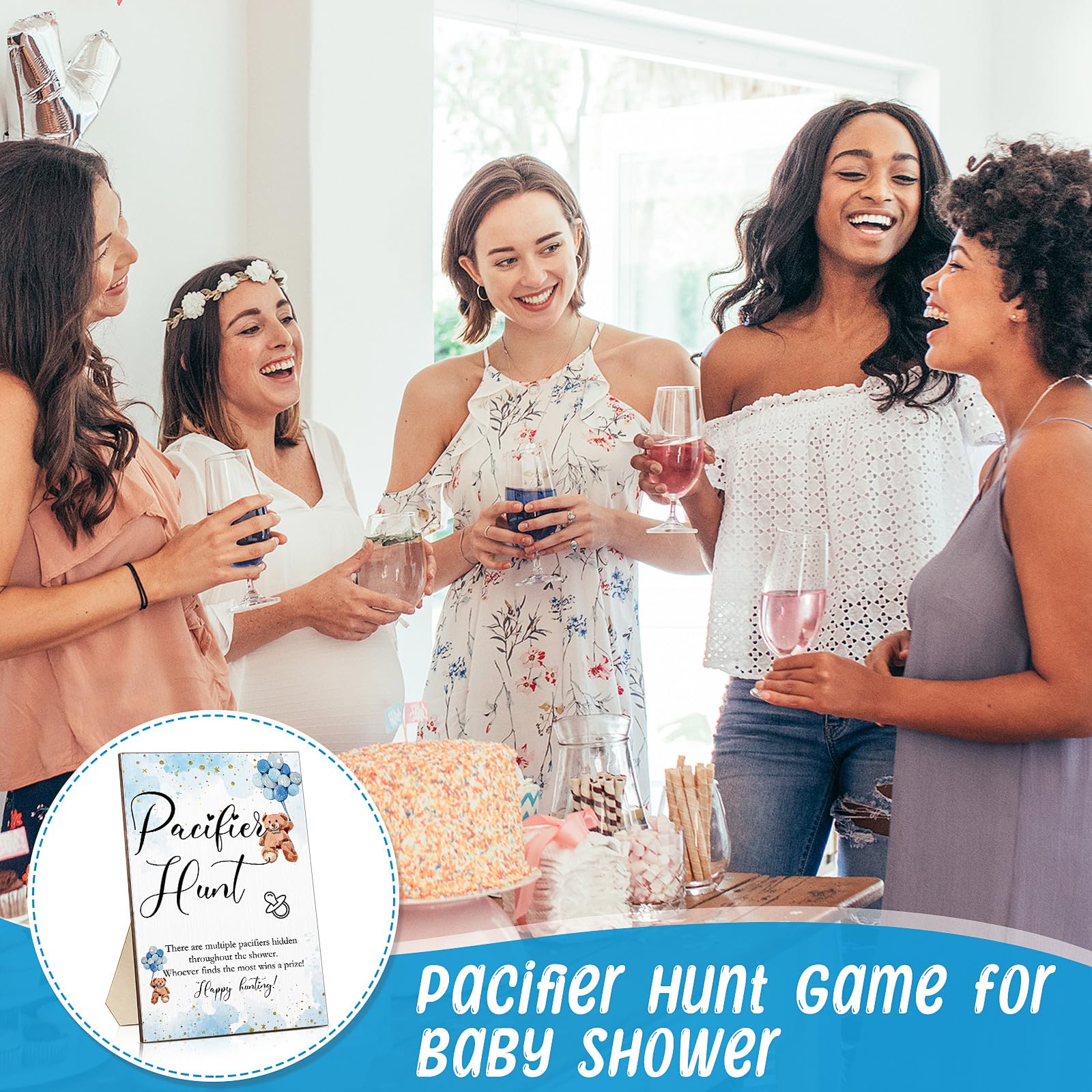 Roowest gender reveal party decor adds playful ambiance for guests