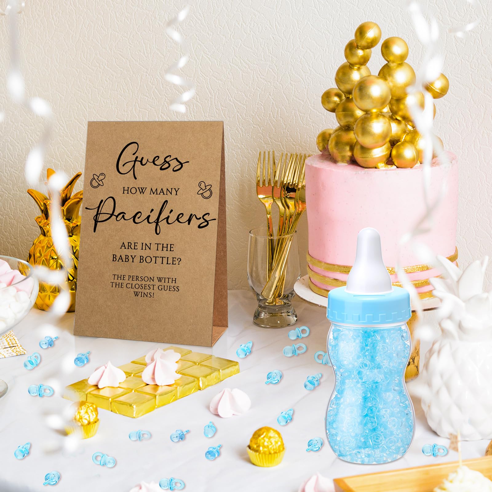 Roowest 750 ml milk bottle as a sturdy party centerpiece
