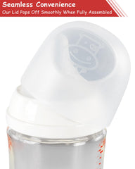 ROPOSY leak-proof bottle cap close-up – airtight seal reduces mess during meals.