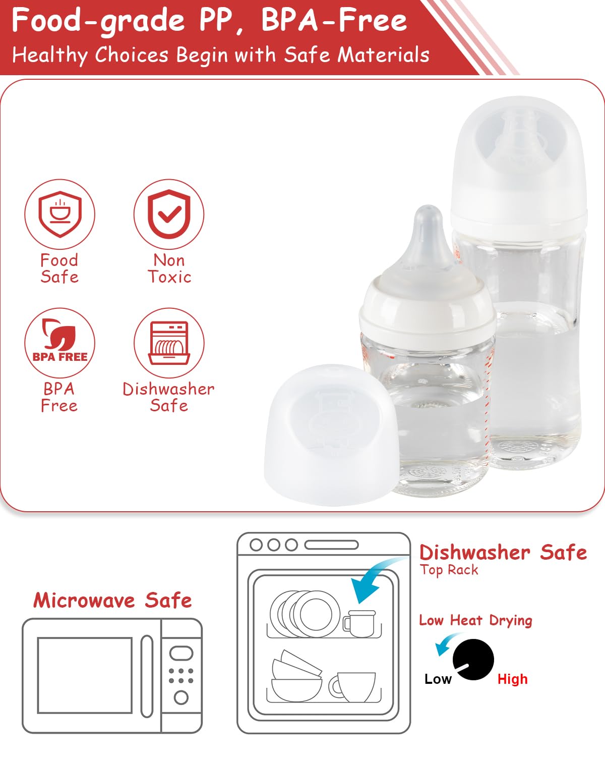 ROPOSY soft lid bottle cap – gentle-touch finish supports reliable feeding.