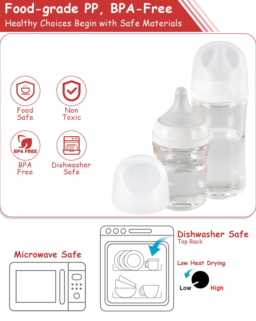 ROPOSY soft lid bottle cap – gentle-touch finish supports reliable feeding.