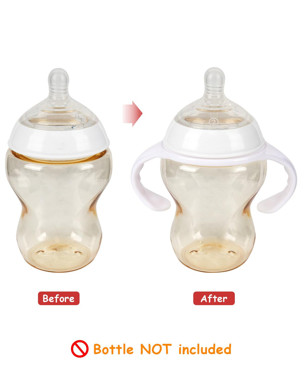 Securely fits 5oz and 9oz Tommee bottles for growing infants.