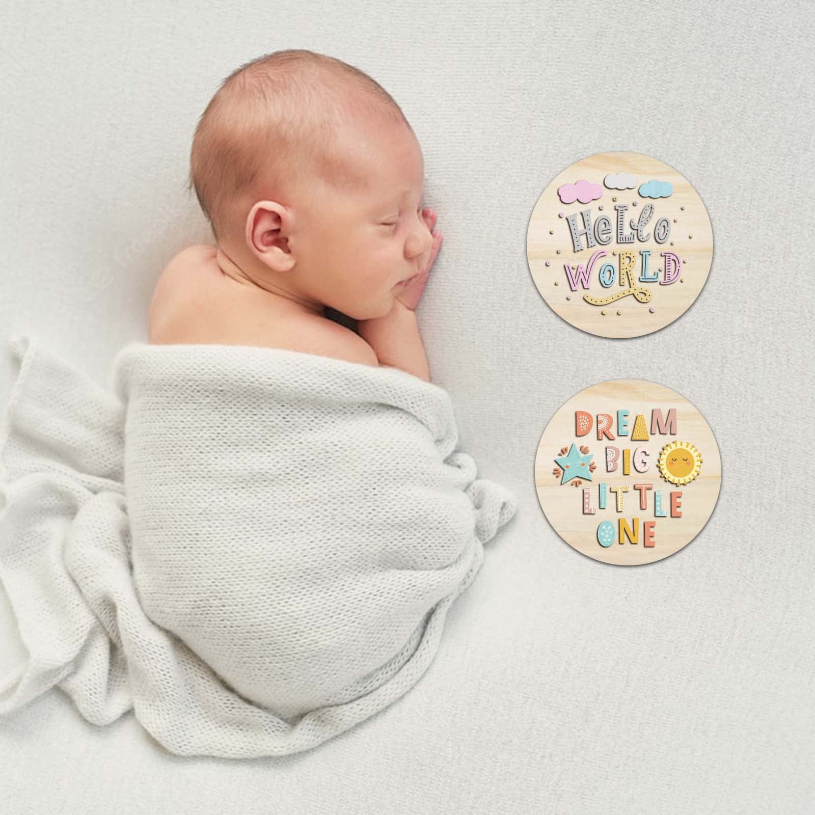 RORANIC baby growth photo prop supports memorable first-year keepsakes