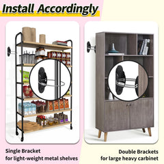 RORMGO wall attachment shown securing tall furniture to prevent tipping