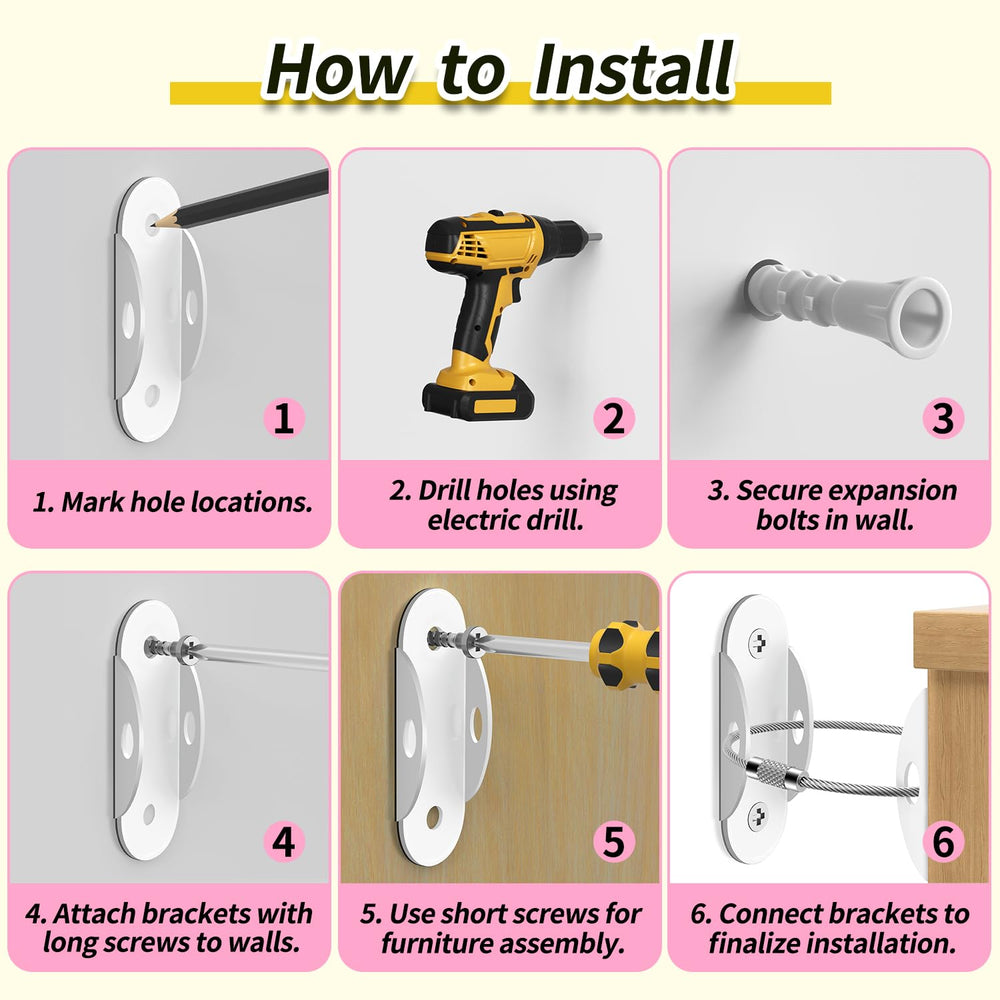 RORMGO stainless steel hardware resists corrosion for long-lasting safety.