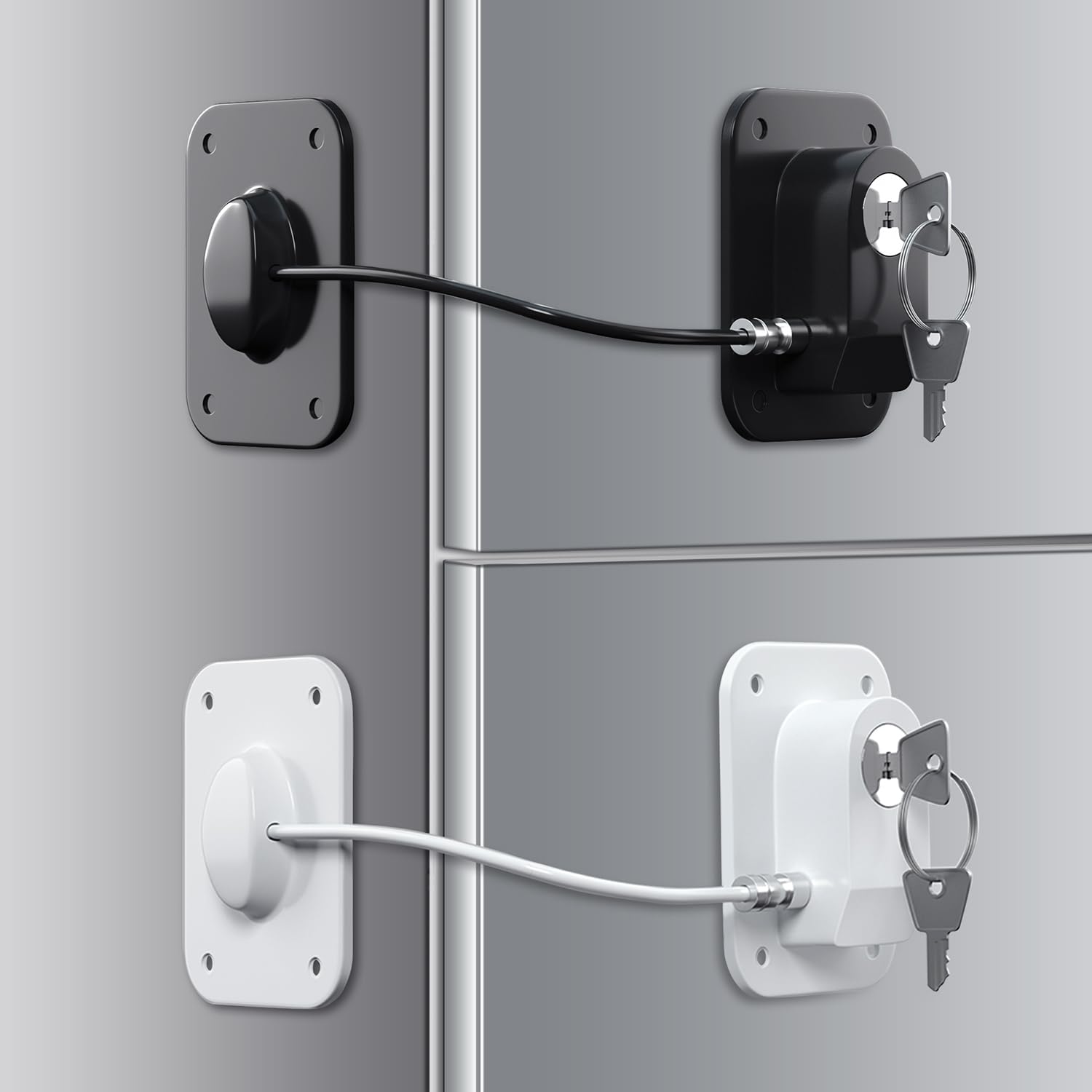 RORMGO fridge lock two-pack with keys for easy access and safety