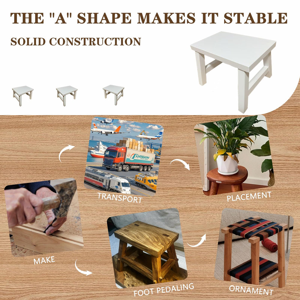 Rose and burlap 2-pack step stool pack-shot highlights convenient dual-stool setup.