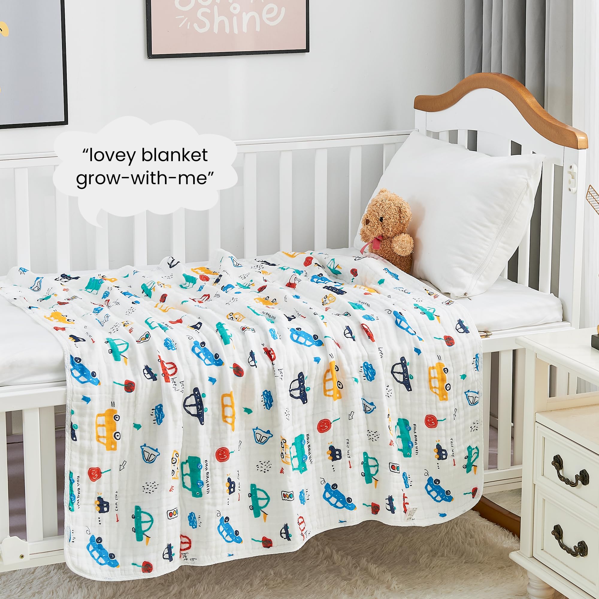 ROSE FEATHER rabbit princess print blanket offers comforting visual appeal