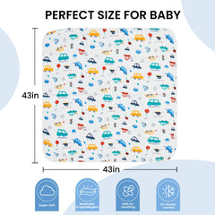 ROSE FEATHER swaddle blanket nursery use for naps and stroller adventures