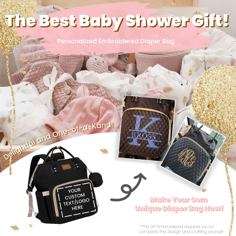 ROSEGIN diaper bag back trolley sleeve for luggage-friendly travel