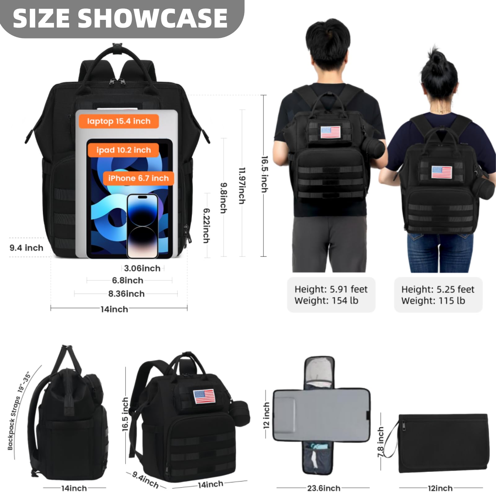 ROSEGIN dad-friendly patch option adds customizable style.