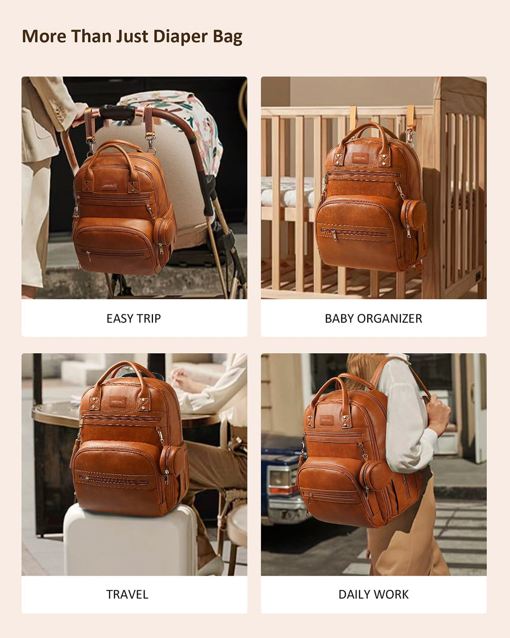 ROSEGIN backpack with luggage sleeve enhances travel with a suitcase.