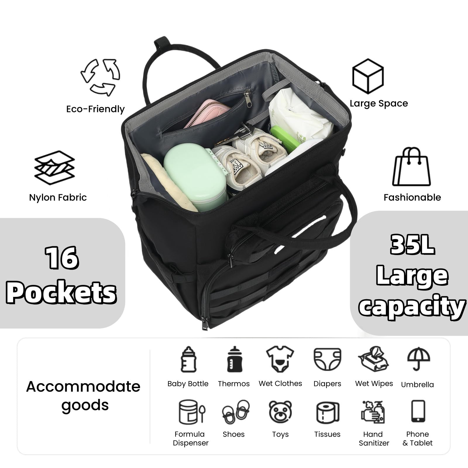 ROSEGIN foldable-changing-pad demonstrates quick diaper changes on the go.