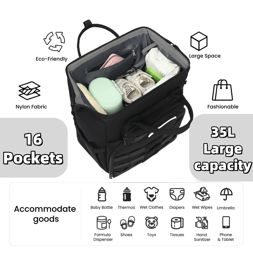 ROSEGIN foldable-changing-pad demonstrates quick diaper changes on the go.