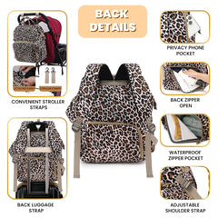 ROSEGIN diaper bag foldable-changing-pad offers quick, clean diaper changes.