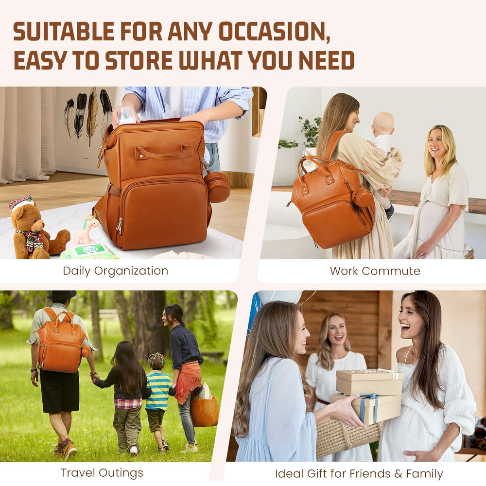 ROSEGIN gift-ready diaper bag appeals to new parents.