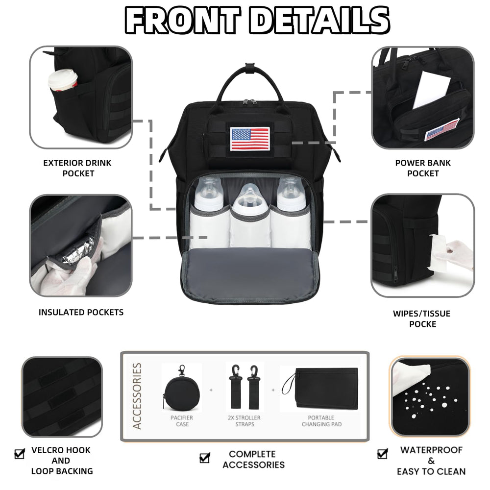 ROSEGIN detachable pacifier case for easy access to essentials.