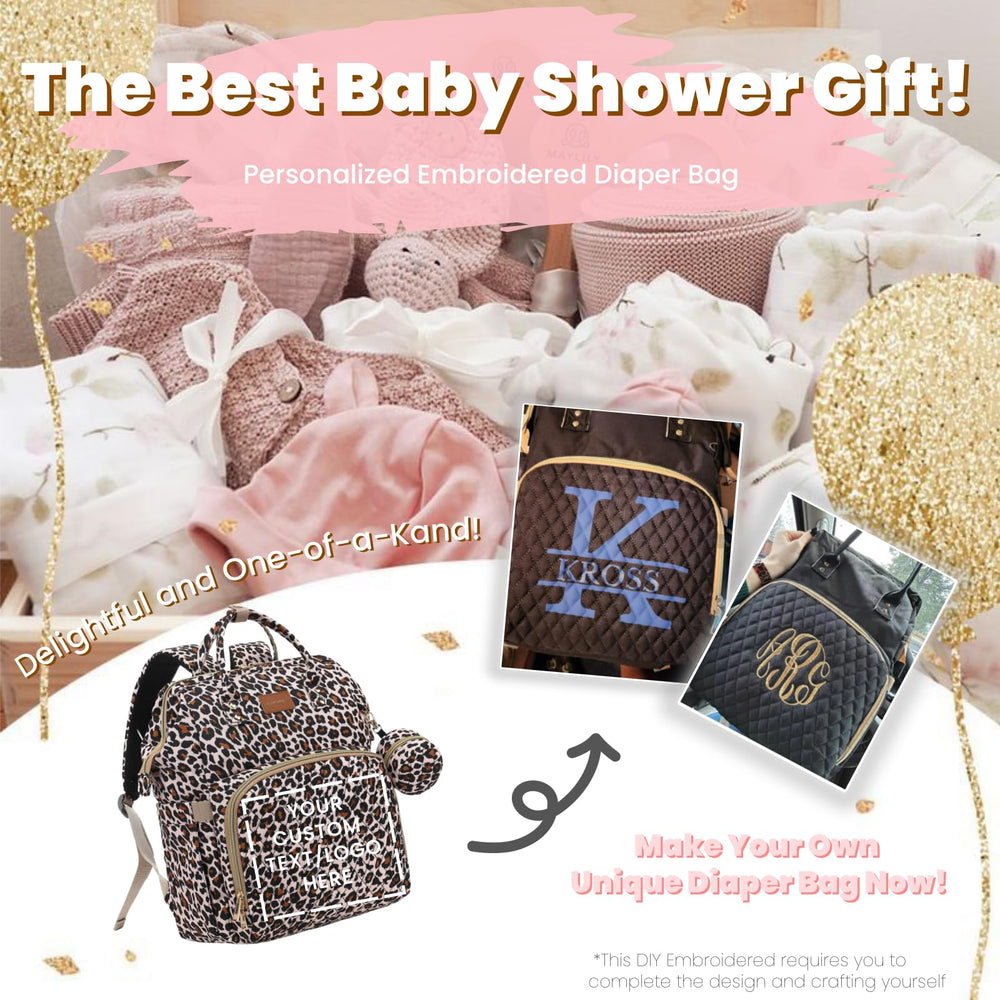 ROSEGIN diaper bag stroller-straps enable hands-free outings.