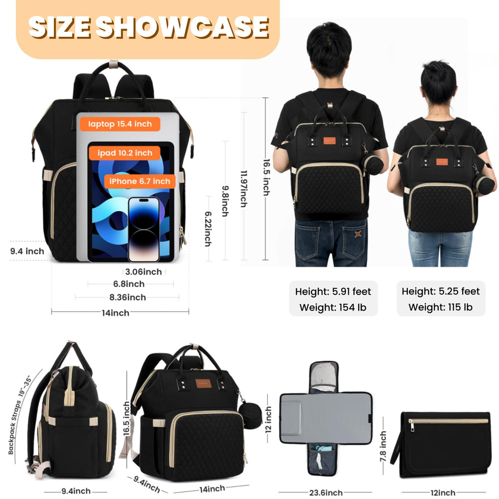 ROSEGIN diaper bag stroller straps free your hands during outings